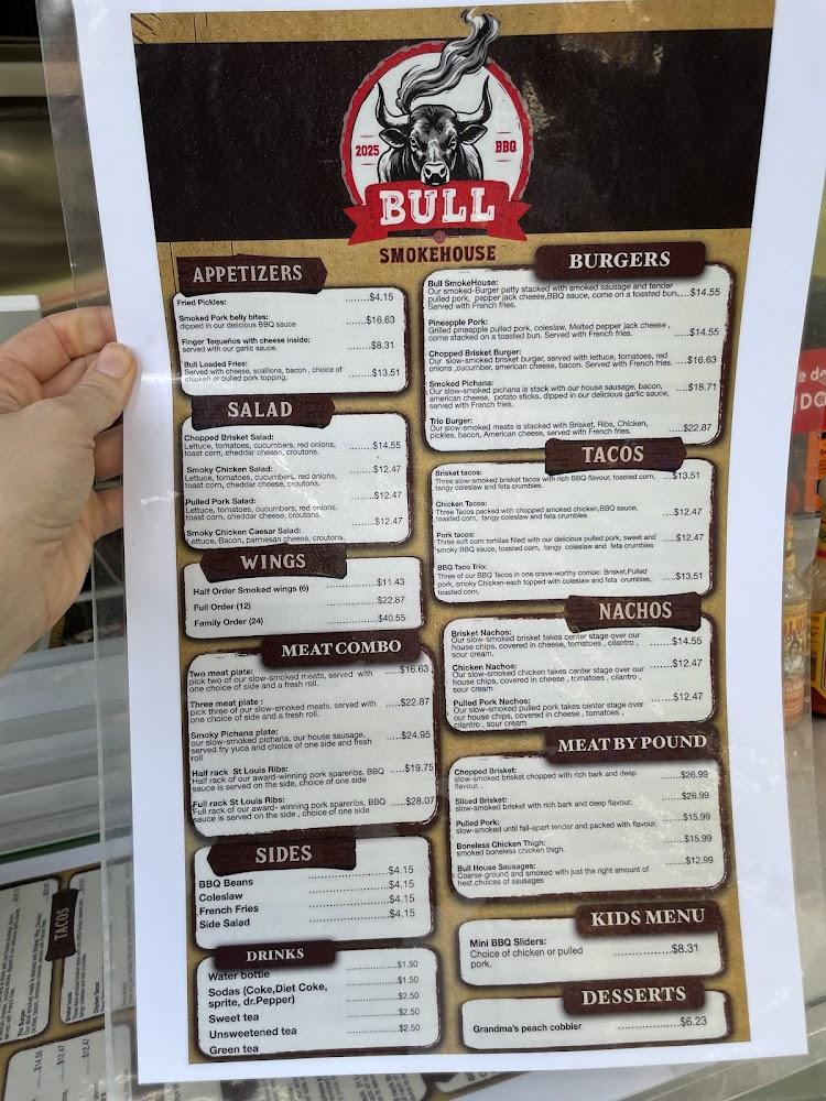Bull Smokehouse Menu image 2